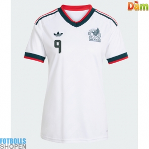 Billiga Mexiko Raul Jimenez #9 Bortatröja Dam VM 2026 Kortärmad